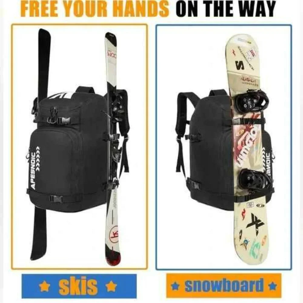 Ski and Snowboard Boots 50L Backpack